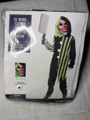 Electrifying Clown Costume with EL Wire for Kids
