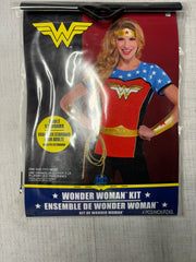 Wonder Woman Costume Accessory Kit - 4 Piece Set