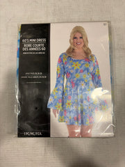 Groovy 60s Floral Mini Dress Costume