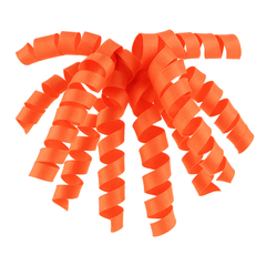 Neon Orange Grosgrain Curly Gift Bow