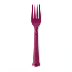 Heavyweight Berry Plastic Fork - 7.5 in.