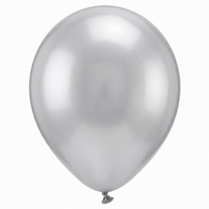 Silver Pearl Latex Balloons, 12-Inch, 15-Pack
