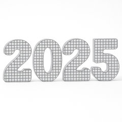 2025 Mirrored Letter Table Centerpiece for New Year's Eve