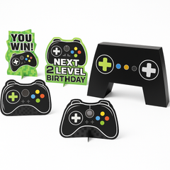 Level Up Birthday Gaming Table Centerpiece Kit, 5-Piece Set