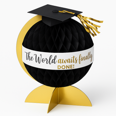 Graduation Globe Honeycomb Centerpiece