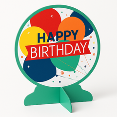 Colorful Balloon Fest Birthday Table Decoration