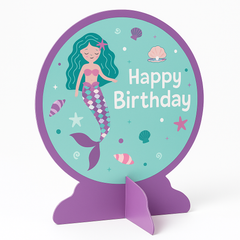 Mermaid Happy Birthday Table Decoration