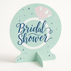 Mint Bridal Shower Table Decoration