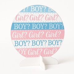Pink or Blue? Baby Shower Table Decoration