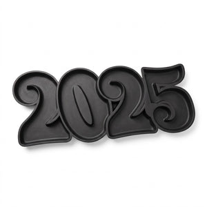 2025 New Year's Eve Plastic Serving Tray