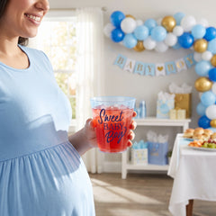"Sweet Baby Boy" 9oz Plastic Baby Shower Tumbler
