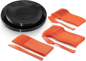 Trendables Halloween Service For 40 Combo Pack - 10 in. + 8 in.