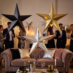New Year's Eve Oversized 3D Star Decor Pack