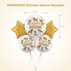 PAWESOME Birthday Balloon Bouquet