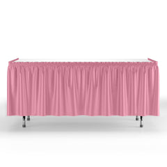 Pink Plastic Table Skirt - 168 in. x 29 in. | Case of 48