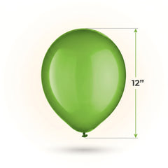 Vibrant Kiwi Green 12" Latex Balloons - Pack of 15