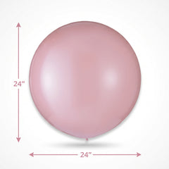 Elegant Blush Pink Latex Balloons - 24" (4 Pack)
