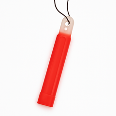 Red Glow Stick Necklaces with Lanyards - 4" - 25 Pack