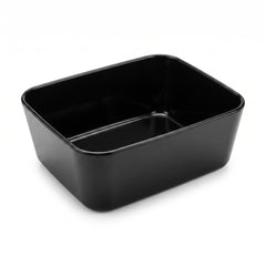 Sleek Black Melamine Caddy for Entertaining