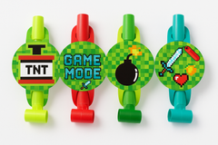 Pixel Party Blowouts - Set of 4