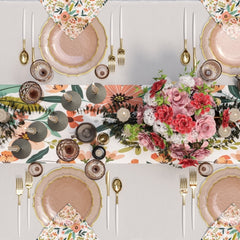 Rosé/Gold Petal Plates - Combo Pack 40/40 (Coral Peach)