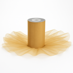Elegant Gold Tulle Bolt for Weddings and Events - 65 Yards