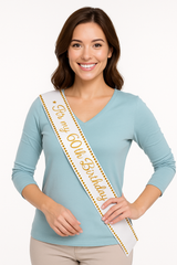 Golden Age 60th Birthday Celebration Sash