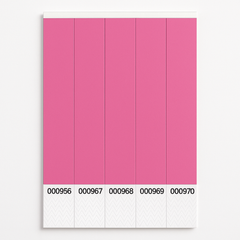 Solid Pink Wristbands - Pack of 100
