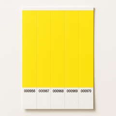 Solid Yellow Wristbands - 100 Pack