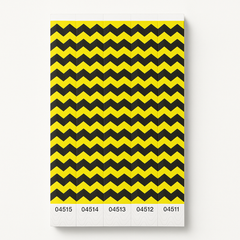Chevron Yellow Waterproof Wristbands - 500 Pack