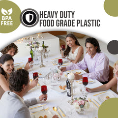 Trendables Gloss Gold Cutlery Combo | 360 Count