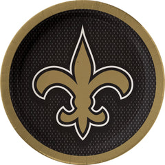 New Orleans Saints 9" Round Paper Plates - 18 Pack
