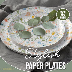 Earthtrends Petite Fleur Design Plates Combo Set 16/16.