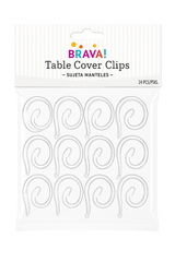 Clear Table Clips - 24 Count