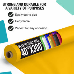 PMA - 40 In. X 300 Ft. Premium Yellow Table Roll