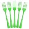 PMA - Heavy Duty Lime Green Plastic Forks - 50 Ct.