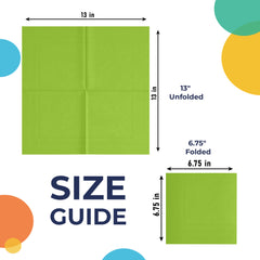 PMA - Lime Green Luncheon Napkins - 50 Ct.