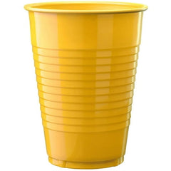 PMA - 12 Oz. Yellow Plastic Cups - 50 Ct.
