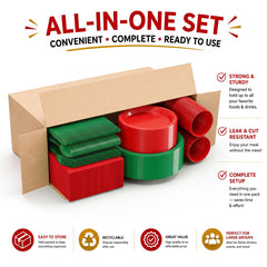 350 Pcs Holiday Disposable Tableware Set
