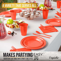 Solid Color Tableware Combo - Orange