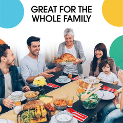 350 Pcs Red/White/Blue Team Disposable Tableware Set