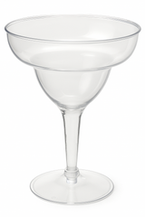 Clear Plastic Margarita Glass Set - 11oz, 20 Pack