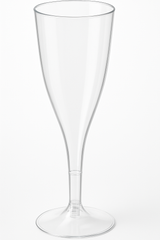 Big Party Pack Clear Plastic Champagne Flutes, 5.5 oz, 20 Pack