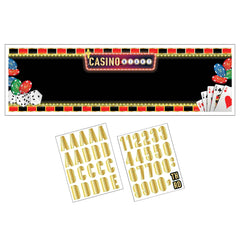 Roll the Dice Customizable Casino Banner Decoration