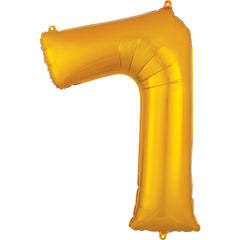 Gold Number 7 Supershape Foil Balloon