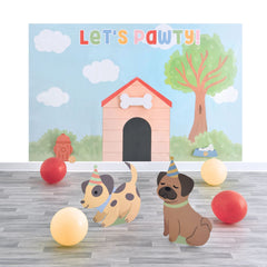 "Let's Pawty" Dog-Themed Scene Setter Kit