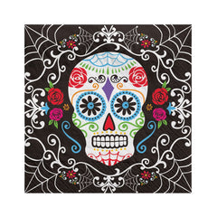 Day of the Dead Luncheon Napkins - 6.5 In. x 6.5 In. - Halloween Party Essentials