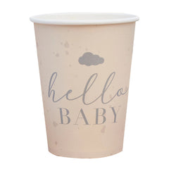 Ginger Ray "Hello Baby" 12oz Paper Cups