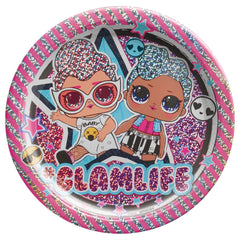 L.O.L. Surprise! "Glamlife" Prismatic 7" Dessert Plates - 8 Pack