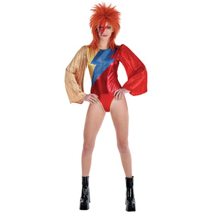 Women's Glam Rock Bodysuit Costume - Adult S/M